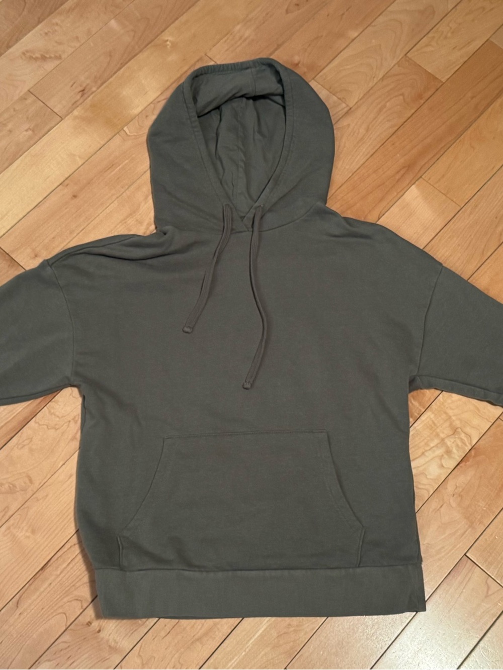 Forever 21 Men's Hooded Pullover Sweatshirt - Olive